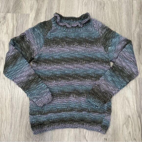 Vintage 90’s Y2k Striped Sweater Small - Picture 2 of 5